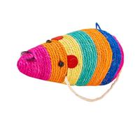 SWOOMEY Sisal Creative and Funny Cat with Colorful Bell Cat Scratch Board Scratch Resistant Pad and Scratching for Protecting Furniture for Friends and Families
