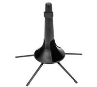 SWOOMEY Small Clarinet Stand with Black Metal Frame and 5-foot Base, Detachable Trumpet Storage Holder with Cotton Support Pad, Musical Instrument Display Prop Suitable for Brass