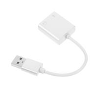 SWOOMEY Sound Card Gaming Sound Card USB for Audio Computer Stereo Adaptor Convenient External Converter Headphone Splitter for Recording Equipment and Musical Instrument Adaptors