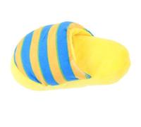 SWOOMEY Squeaky Plush Dog Chew Sturdy Pet Teething Plaything in Shoe Shape That Attracts Attention, for Interactive Chewing and Biting Fun for Puppies and Dogs