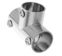 SWOOMEY Stainless Steel Pipe Connectors 19mm Diameter T-connector Direct Fixed Joint for Industrial and Marine Applications