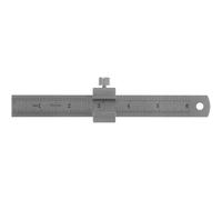 SWOOMEY Stainless Steel Ruler Portable Lightweight Straight Edge Measuring Tool with Ruler Stopper for Schools and Home Schools, Suitable for Architects and Engineers