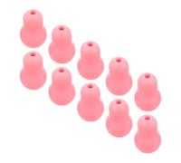 SWOOMEY Stethoscope Ear Tips Soft Seal Earbuds Silicone 5 Pairs Pink Replacement Compatible with 5/6mm Tubing for Diagnostics