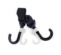 SWOOMEY Stroller Hooks Buggy Clips for Diaper Bag Hanging Heavy Duty Hook and Loop Stroller Hanger for Grocery Shopping 2pcs