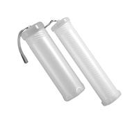 SWOOMEY Telescopic Plastic Pen Box for Students 2pcs School Season Decor | Stretchable Portable Design, Rope Detail, White Plastic Finish, Handy for Pencils, Brushes and Daily Study Use