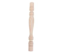 SWOOMEY Unfinished Wood Roman Column Post with Intricate Patterns, Mortise and Tenon Reinforced round Staircase Spindles for Home Improvement and Villa Projects, Khaki Wood Pillars Columns