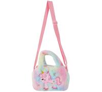 SWOOMEY Unicorn Plush Bag with Adjustable Shoulder Strap and Large Capacity, Adorable Crossbody Purse and Granddaughter, Lightweight Plush Material for Birthday and Christmas