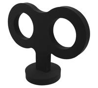 SWOOMEY Unique Black Wind-up Car Ornament with DIY Installation, Fade Resistant Eva Material, Clockwork Auto Decoration for Everyday Driving, Stylish Exterior Car Accessory