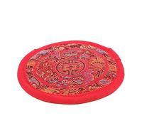 SWOOMEY Unique Nepal Handmade Red Cotton Cloth Sound Bowl Pad Cushion for Tibetan Singing Bowls, Hand-sewn and Portable Meditation Accessory for Buddhist Supplies and Relaxation