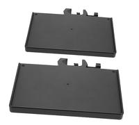 SWOOMEY Universal Adjustable Microphone Sound Card Trays with Higher Edges Design, Black 2pcs Plastic and Stainless Steel Tray Holders for Live Broadcast and Streaming