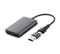 SWOOMEY USB Type C to Dual Adapter Converter for Dual High Definition Displays USB Hub for Enhanced Visual Experience Compatible with Laptops and More