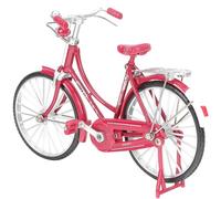 SWOOMEY Vintage Style Red Alloy Bicycle Model Sturdy Structure and Fine Workmanship, Home Decor Accessory for Living Room or Company Desktop Display, Creative Craft Simulation Style