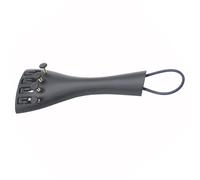 SWOOMEY Violin Tailpiece Easy to Use and Tune Aluminum Alloy for 4/4 and 3/4 Violins Accessory with 4 Fine Tuners and Tailgut Wire