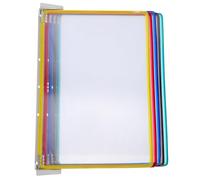 SWOOMEY Wall Mounted File Organizer with 5-tier Flip Page Design, Iron and Pvc Construction for Space Optimisation, Modern A4 Document Holder Suitable for Public Spaces and Classroom Use