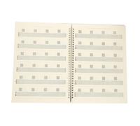 SWOOMEY Waterproof and Wear-resistant Guitar Sheet Music Book with Coil Design Very Light A4 Size Notebook Suitable for Guitar Beginners for Outdoor Use