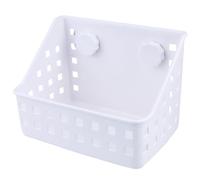 SWOOMEY White Rabbit Feeder Rack Suction Cup for Guinea Pigs and Small Animals, Practical Pp Manger Rack for Pet Feeding, Sturdy Feeder Bowl to Prolong Use Time