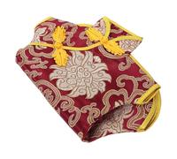 SWOOMEY Wine Bottle Bag with Embroidered Silk Fabric Chinese Style Unique and Refined Design, Wine Bottle Cover for Christmas and Birthday Wrapping