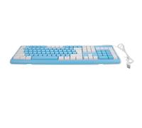 SWOOMEY Wired Gaming Keyboard Blue Abs Material with Multiple Keys Non-conflict Design and Number Pad Mechanical Feel Keyboard for Computer Gaming