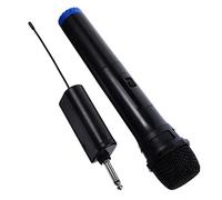 SWOOMEY Wireless Handheld Microphone Wireless Microphone with Frequency for Singing Black Colour with Super Long-distance Reception, Plastic Material for Holiday Singing and Ktv