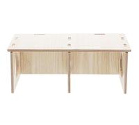 SWOOMEY Wooden Hamster Cabin with Funny Shape and See-Through Design Double Rooms Providing A Private Space and Easy to Clean Wooden Hamster Hideout in Summer and Winter Compatible