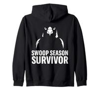 Swoop Season Survivor Angry Magpie Funny Aussie Zip Hoodie
