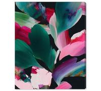 Swooping Color Symphony I Canvas Print Tropical Wall Decor by Art Remedy, Gallery Wrapped, 24 x 30