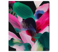 Swooping Color Symphony II Canvas Print Tropical Wall Decor by Art Remedy, Gallery Wrapped, 16 x 20