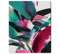 Swooping Color Symphony III Canvas Print Tropical Wall Decor by Art Remedy, Gallery Wrapped, 16 x 20