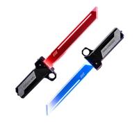 Sword, 2-Piece Double Blade Sword Set with Extendable Blades, Two Pieces Sword with Lighting for Cosplay and Parties, Two-Tone with Easy Handling