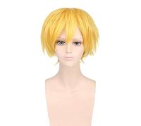 Sword Art Online Alicization Eugeo Synthesis Thirty-two Golden Short Wig Cosplay Costume SAO Heat Resistant Hair Men Women Wigs