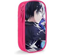 Sword Art Online Kirigaya Kazuto Anime Large-Capacity Pencil case, Stationery Bag, Multi-Function Stationery Box, Suitable for Young Men and Women-Pin