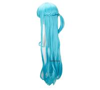 Sword Art Online Yuuki Asuna Yuki Asuna Cosplay Wigs Braided Blue Styled Heat Resistant Synthetic Hair Wig + Wig Cap