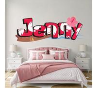 Sword Custom Name Wall Decal - Wall Sticker - Blade Wall Decor Art Peel & Stick Vinyl Removable for Kids