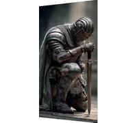 Sword Diamond Art Warrior Diamond Painting Kits, 5D Crystal Art Kits for Adults Kids DIY Full Square Drill Gem Dots Embroidery Paintings Crafts Picture for Beginners, Home Wall Decor 50x100cm o3-9bd