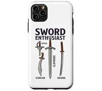 Sword Enthusiast Types Chart Rapier Claymore Katana Scimitar Case for iPhone 11 Pro Max