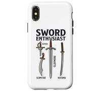 Sword Enthusiast Types Chart Rapier Claymore Katana Scimitar Case for iPhone X/XS