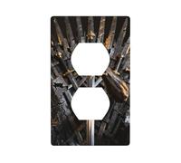 Sword Hand Unbreakable Polycarbonate Switch Plate-1 Gang Screwless Wall Plate for Home Office