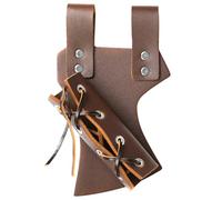 Sword Holster Waist Belt - Adjustable Leather Sword Sheath, Universal Medieval Accessories, Robust Cosplay Equipment, Authentic Historical Costume Prop with Durable Craft