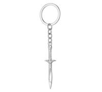 Sword Keyring -Mystical Magic Sword Keychain Bag Charms for Women with Intricate Guard, Engraved Pommel, and Polished Steel Look Decorations, Cool Key Rings Gifts for Medieval & Fantasy Enthusiasts