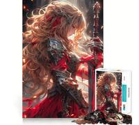 Sword Maiden Angel 1000 Pieces Puzzles for Teenagers Boost Recall Relaxing Fun Accurate Edge Thoughtful Gift (50x75cm)