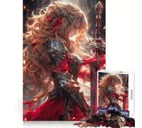 Sword Maiden Angel Jigsaw Puzzles for Adults1000 Pieces Think Smart Toy Family Bond Accurate Cut Seasonal Gift (38x52cm)