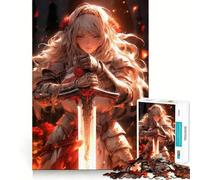 Sword Maiden Slayer 1000 Piece Jigsaw Puzzles for Adults Jigsaw Memory Lift Slow Enjoy Image Assembly Creative Gift (38x52cm)