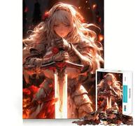 Sword Maiden Slayer 1000 Piece Jigsaws for Adults Puzzle Intellect Toy Relaxing Fun Quality Cut Fine Art Piece (50x75cm)