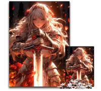 Sword Maiden Slayer Puzzles 1000 Pieces for Adults Puzzles for Adults Ideal for Teenagers Collectors Travel Gift Family Activity 1000 PCS(38x26cm)