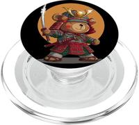 Sword Master Teddy Bear Costume in Samurai Armor PopSockets PopGrip for MagSafe