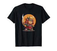 Sword Master Teddy Bear Costume in Samurai Armor T-Shirt