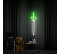 Sword Neon Sign Wall Art, Game Lover Gift, Gaming Room Decor Personalized Gifts for Teens