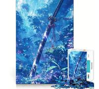 Sword of The Forest Spirit Jigsaw Puzzles 1000 Pieces for Adults Memory Boost Warm Time Image Assembly Fine Art Piece (50x75cm)