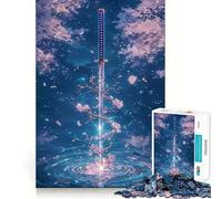 Sword of The Sacred Spring Jigsaw Puzzle 1000 Piece for Adults Strong Logic Toy Anxiety Relief Clear Edge Festival Gift (38x26cm)