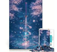 Sword of The Sacred Spring Jigsaw Puzzles 1000 Pieces for Adults Memory Boost Warm Time Image Assembly Fine Art Piece (38x52cm)